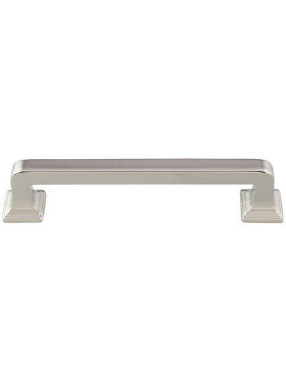 Menlo Park Cabinet Pull - 4 inch Center-to-Center in Polished Nickel.
